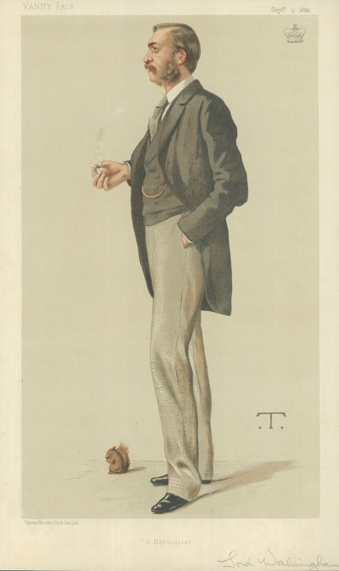 Lord Walsingham, A Naturalist, 9 september 1882, Vanity Fair-karikatyr av Theobald Chartran