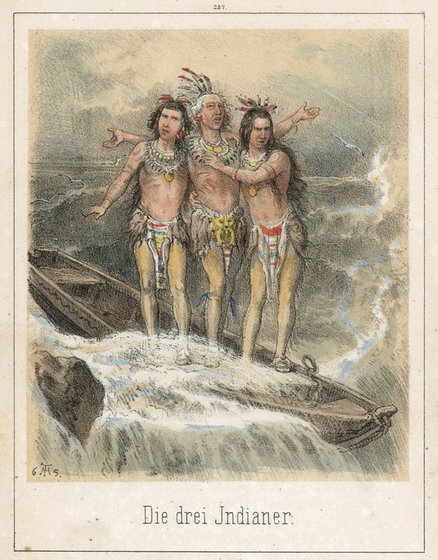 De tre indianerna av Theodor Hosemann