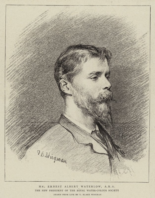 Herr Ernest Albert Waterlow, ARA av Theodore Blake Wirgman