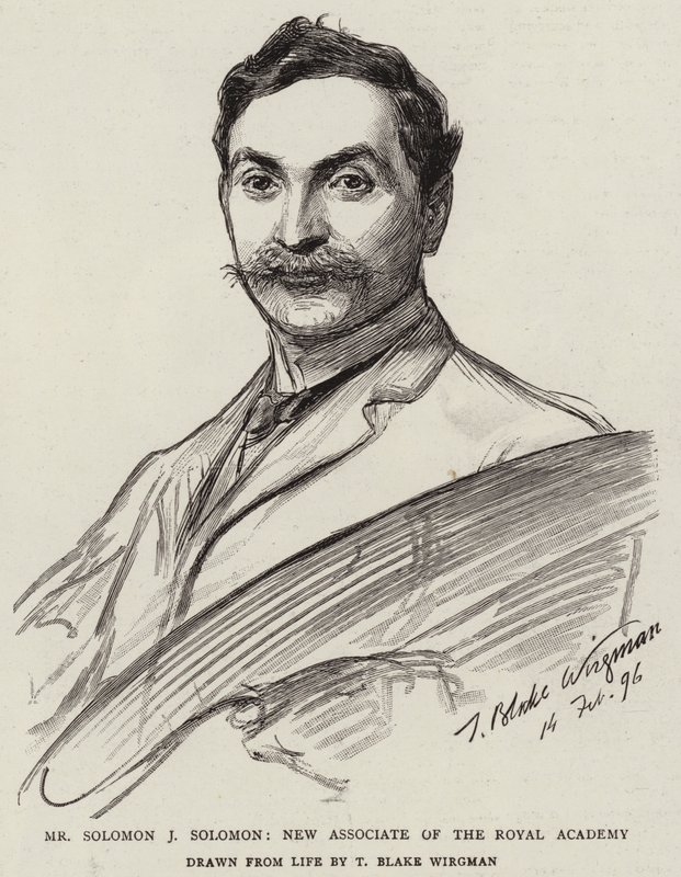 Mr Solomon J Solomon, ny assistent vid Royal Academy av Theodore Blake Wirgman