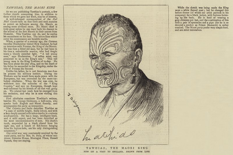 Tawhiao, Maorikungen av Theodore Blake Wirgman