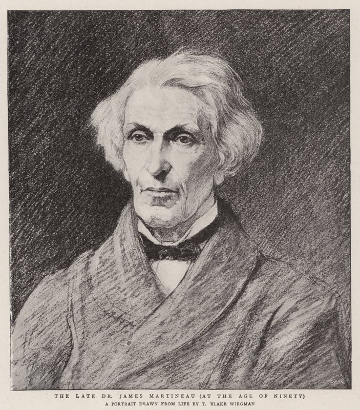 Den sene Dr James Martineau, vid nittio års ålder av Theodore Blake Wirgman
