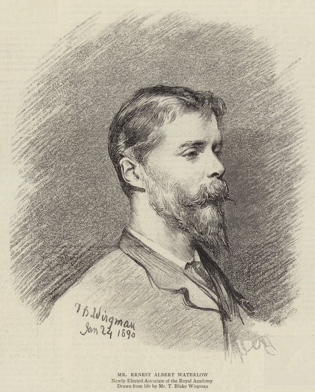 Mr Ernest Albert Waterlow (gravyr) av Theodore Blake (after) Wirgman