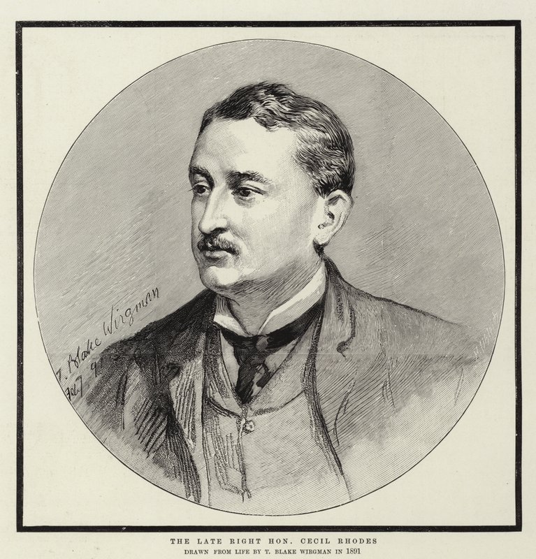 Den avlidne hedersmannen Cecil Rhodes av Theodore Blake Wirgman