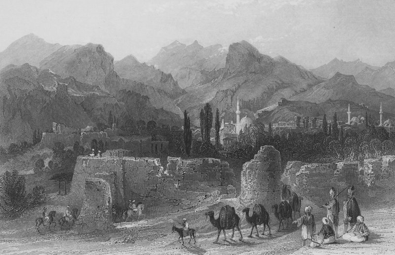 Philadelphia, av turkarna kallad Allah Sher, Guds stad. av Thomas Allom