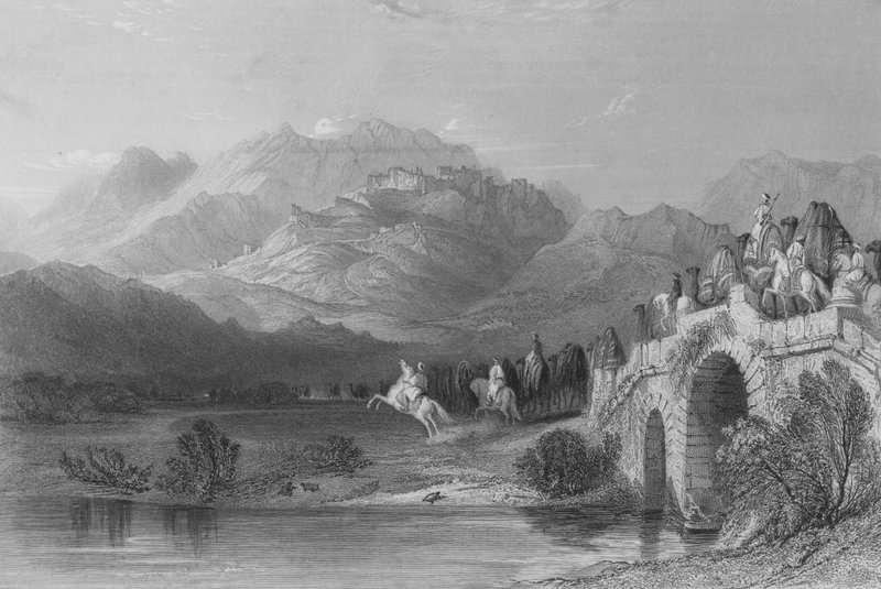 Akropolis i Pergamus, Mindre Asien av Thomas Allom