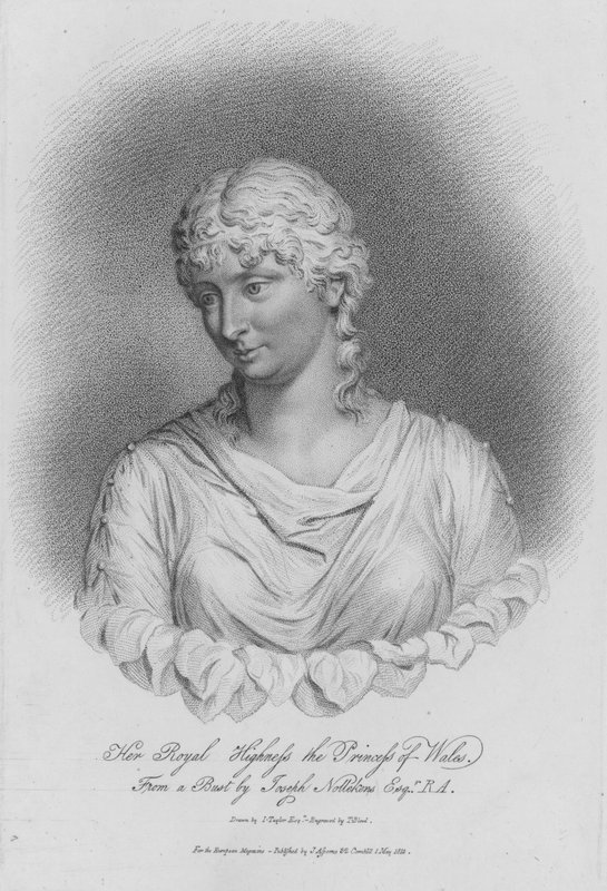 Drottning Caroline, gemål till kung George IV, när prinsessan av Wales av Thomas Blood