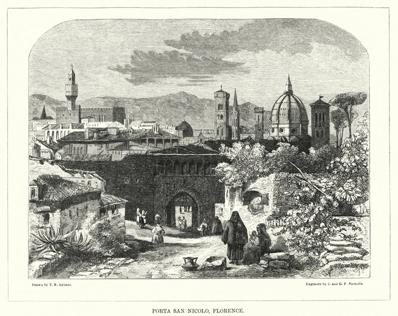 Porta San Nicolo, Florens av Thomas Brabazon Aylmer