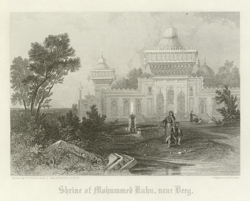 Mohammed Khans helgedom, nära Deeg, Indien av Thomas Colman Dibdin