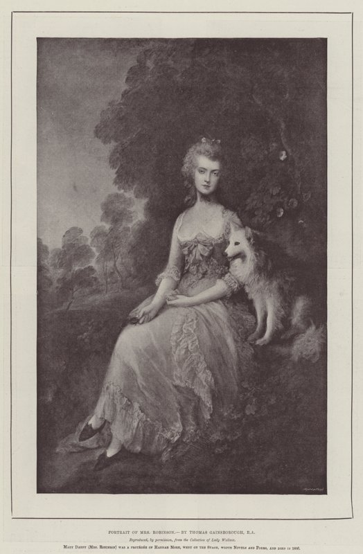 Porträtt av fru Robinson av Thomas Gainsborough