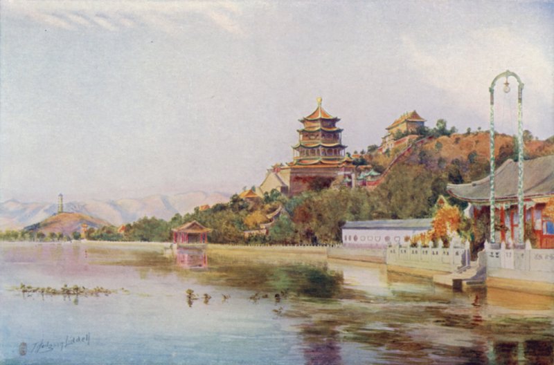 Peking, den sena kejsarinnans paviljong, Sommarpalatset av Thomas Hodgson Liddell