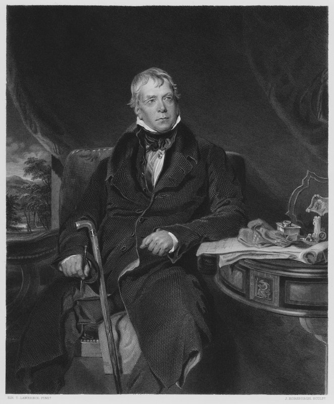 Sir Walter Scott, Baronet, från bilden i den kungliga samlingen av Thomas Lawrence