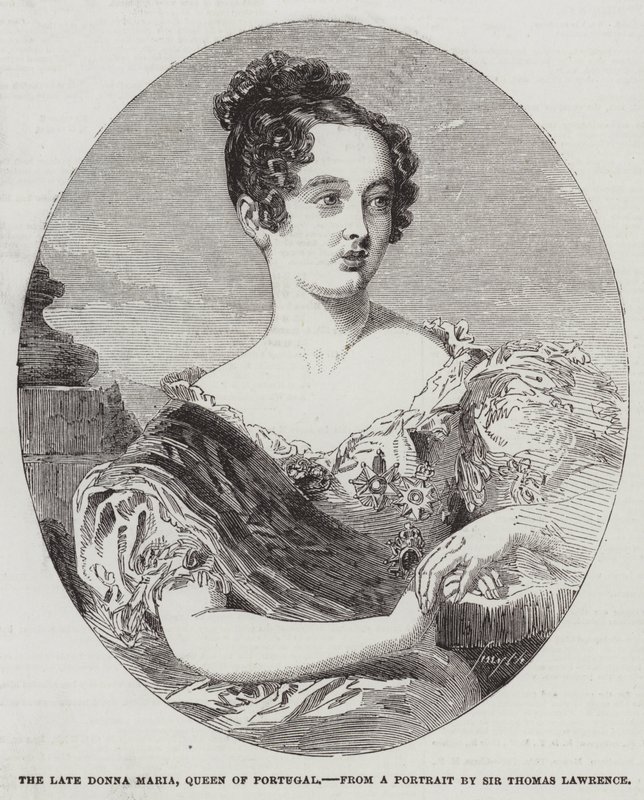Den sena Donna Maria, drottning av Portugal av Thomas Lawrence