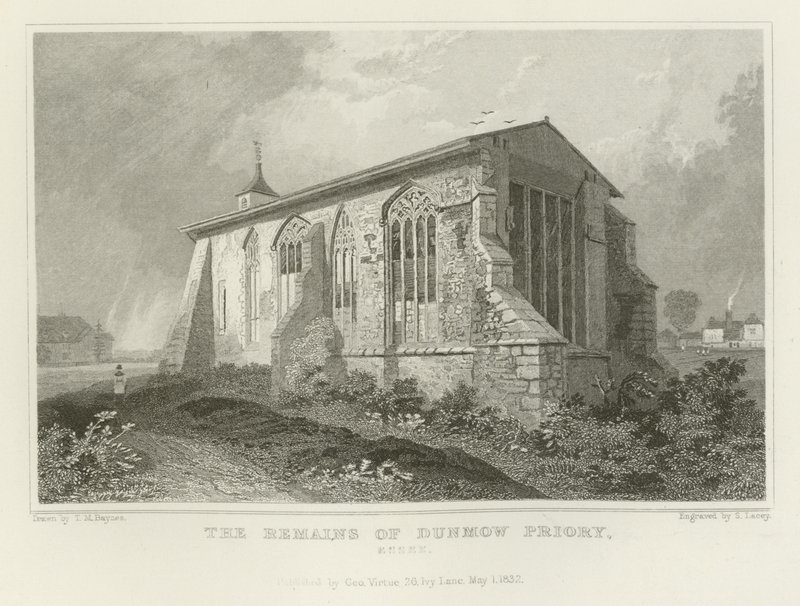 Resterna av Dunmow Priory, Essex av Thomas Mann Baynes