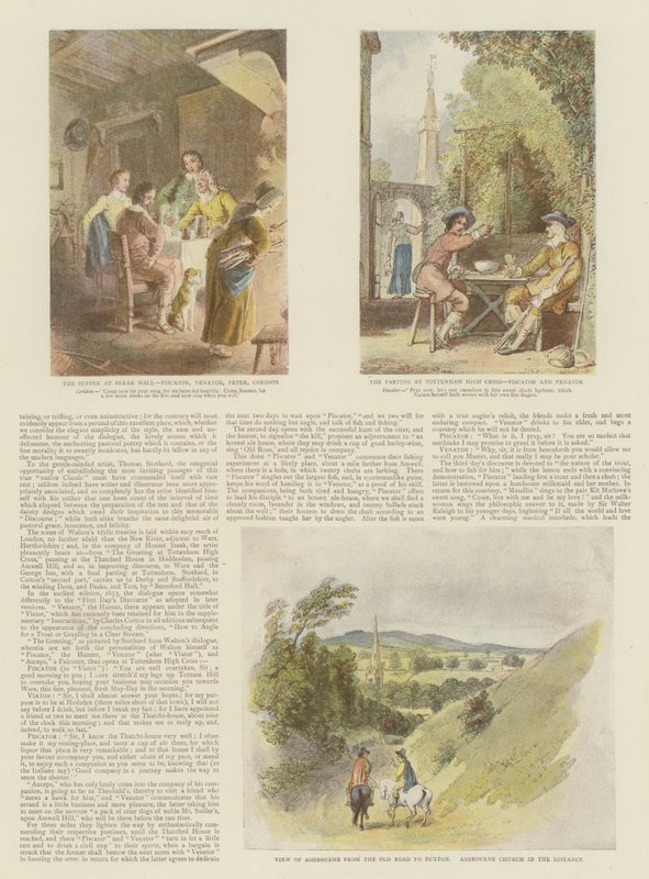 The Complete Angler, av Izaak Walton och Charles Cotton (kromolit) av Thomas Stothard