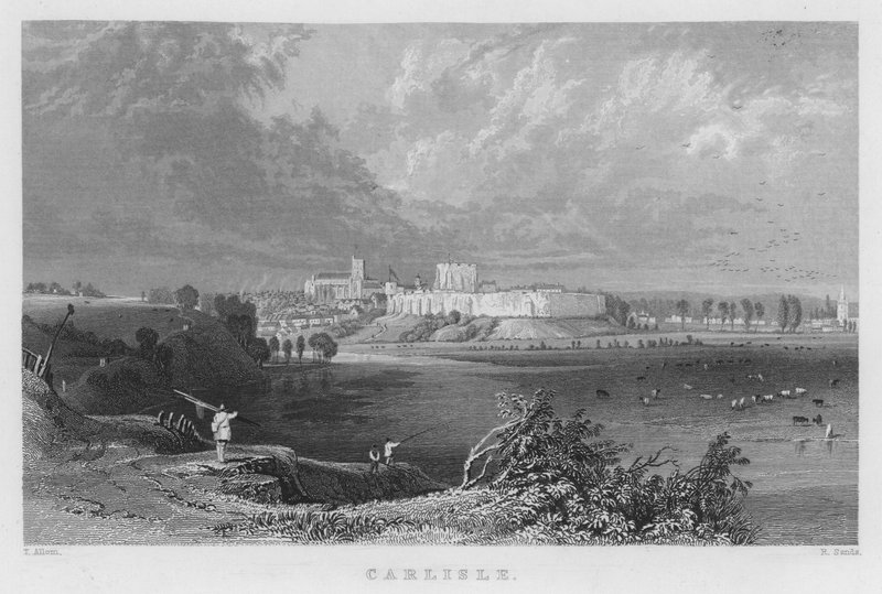 Carlisle (gravyr) av Thomas (after) Allom