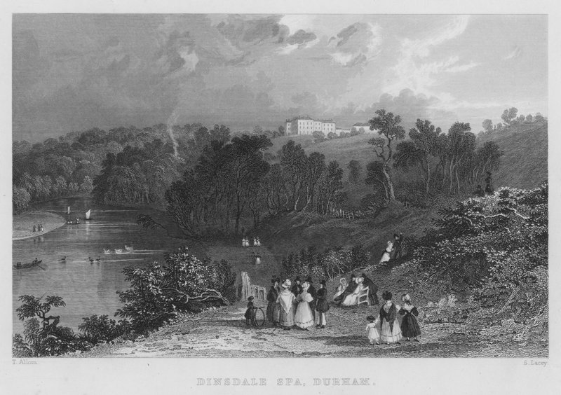 Dinsdale Spa, Durham (gravyr) av Thomas (after) Allom