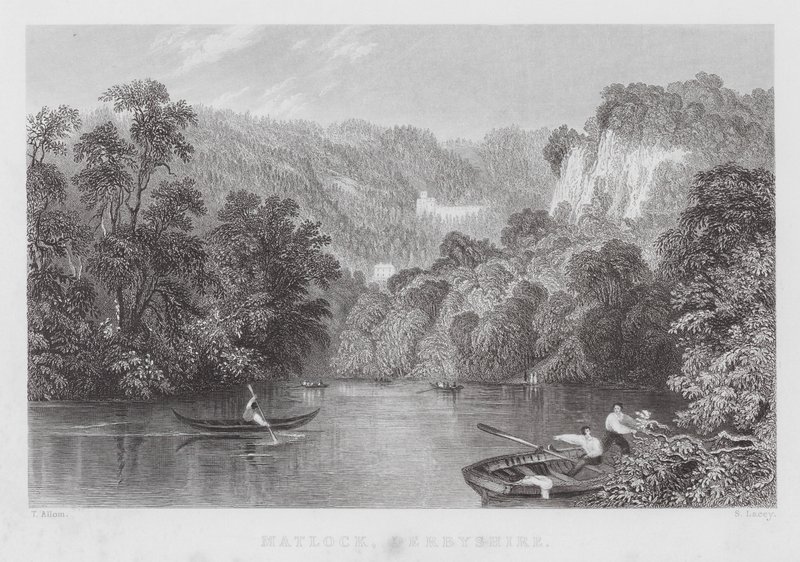 Matlock, Derbyshire (gravyr) av Thomas (after) Allom