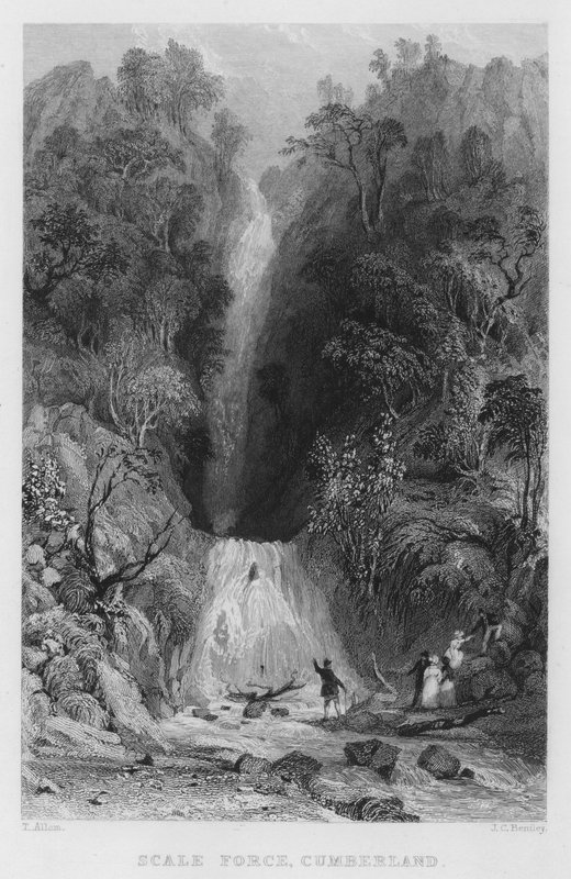 Scale Force, Cumberland (gravyr) av Thomas (after) Allom