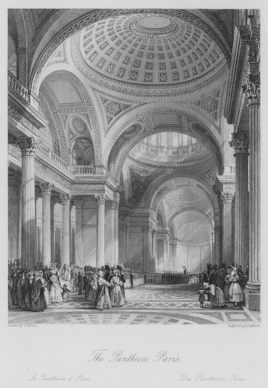 Pantheon, Paris (gravyr) av Thomas (after) Allom