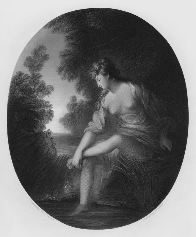 Musidora, från bilden i Vernon Gallery (gravyr) av Thomas (after) Gainsborough