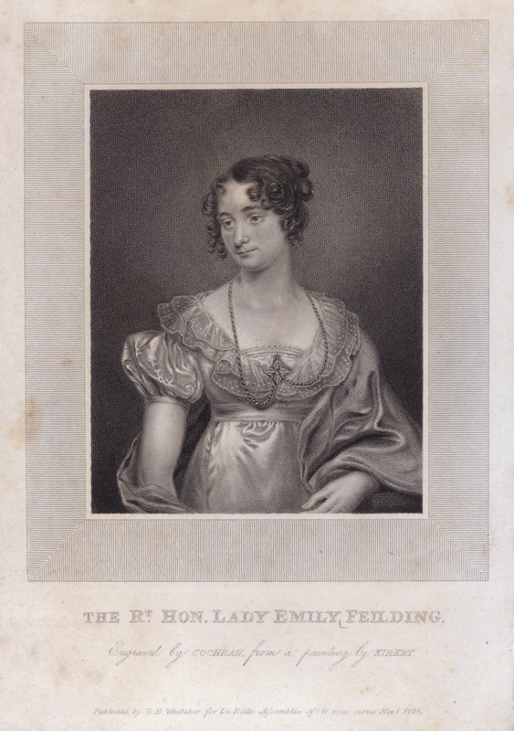 Lady Emily Feilding, fjärde barn till William Feilding, Viscount Feilding och hans fru Anne av Thomas (after) Kirkby