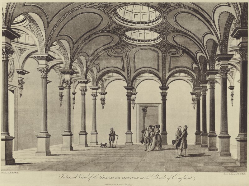 Sir Robert Taylors överföringskontor, Bank of England av Thomas (after) Malton