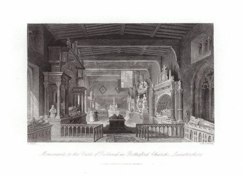 Bottesford kyrka av Thomas Allom