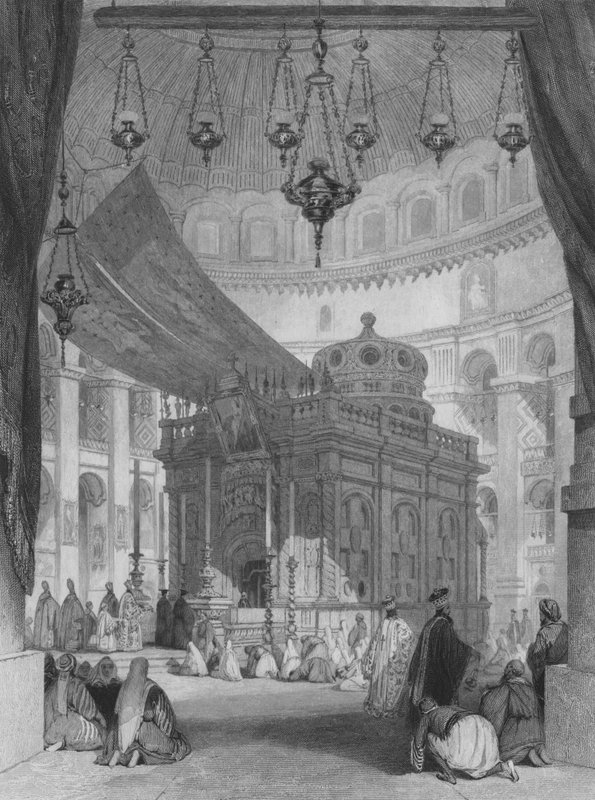 Heliga gravens kyrka, Jerusalem av Thomas Allom