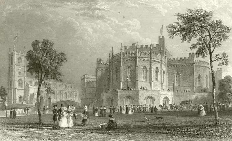 Lancaster Castle av Thomas Allom