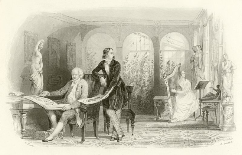 Kärlekens tidiga drömmar av Thomas Allom