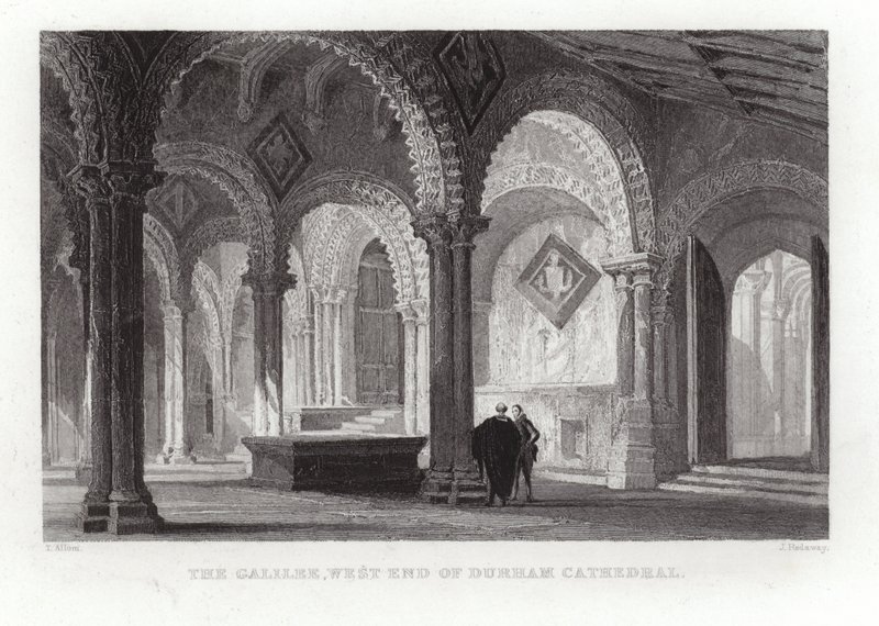 Galileen i den västra delen av Durham-katedralen av Thomas Allom