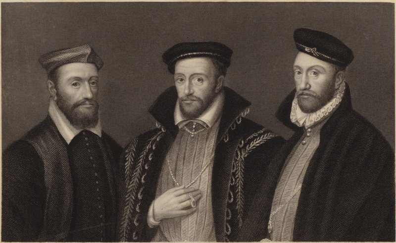 Kardinal de Chatillon, amiral Coligni och d