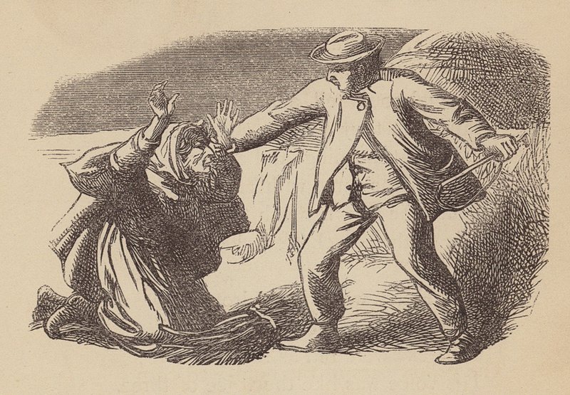 Goody Blake och Harry Gill (kolorerad gravyr) av Thomas Dalziel
