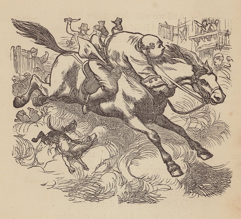 John Gilpin (kolorerad gravyr) av Thomas Dalziel