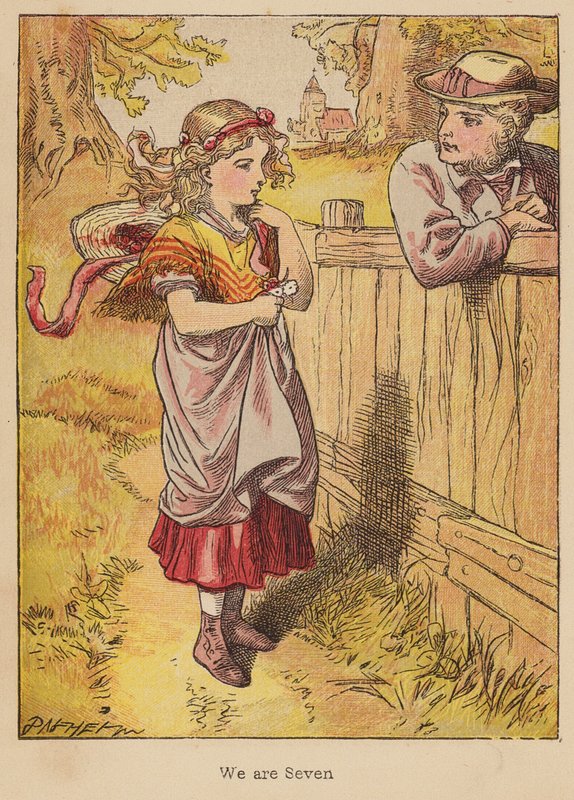 Vi är sju (färggravyr) av Thomas Dalziel