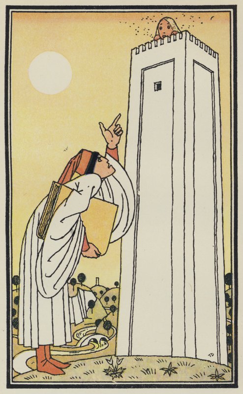 Illustration till Boccaccios Dekameron (färglitografi) av Thomas Derrick