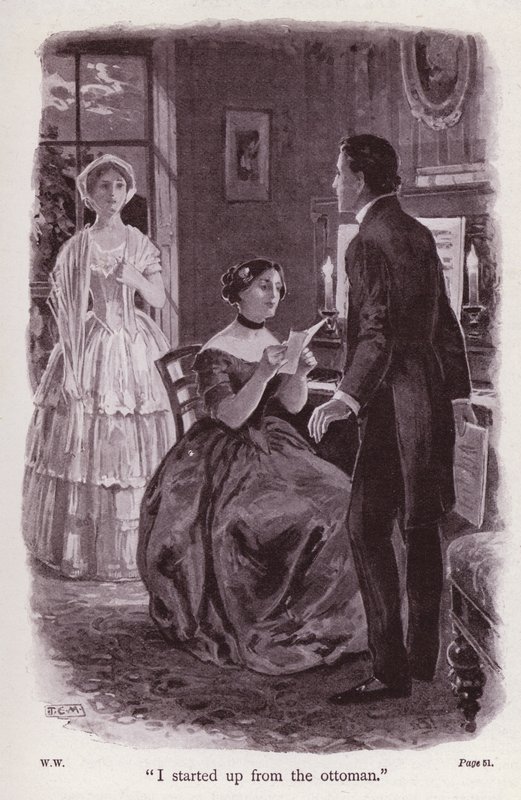 Illustration för The Woman in White av Wilkie Collins (litho) av Thomas Eyre Macklin
