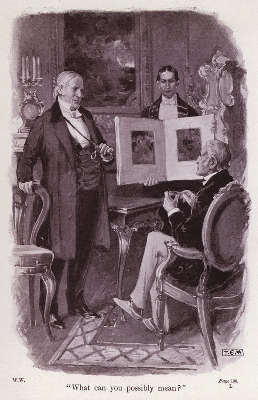 Illustration för The Woman in White av Wilkie Collins (litho) av Thomas Eyre Macklin