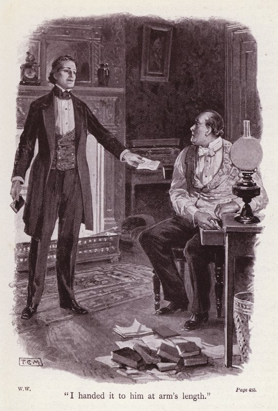 Illustration för The Woman in White av Wilkie Collins (litho) av Thomas Eyre Macklin