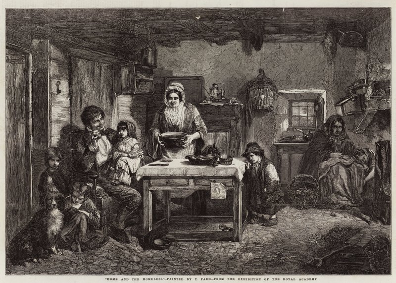 Hem och hemlösa av Thomas Faed