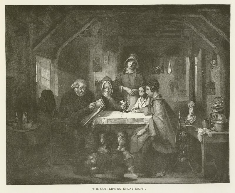 The Cotters lördagskväll av Thomas Faed
