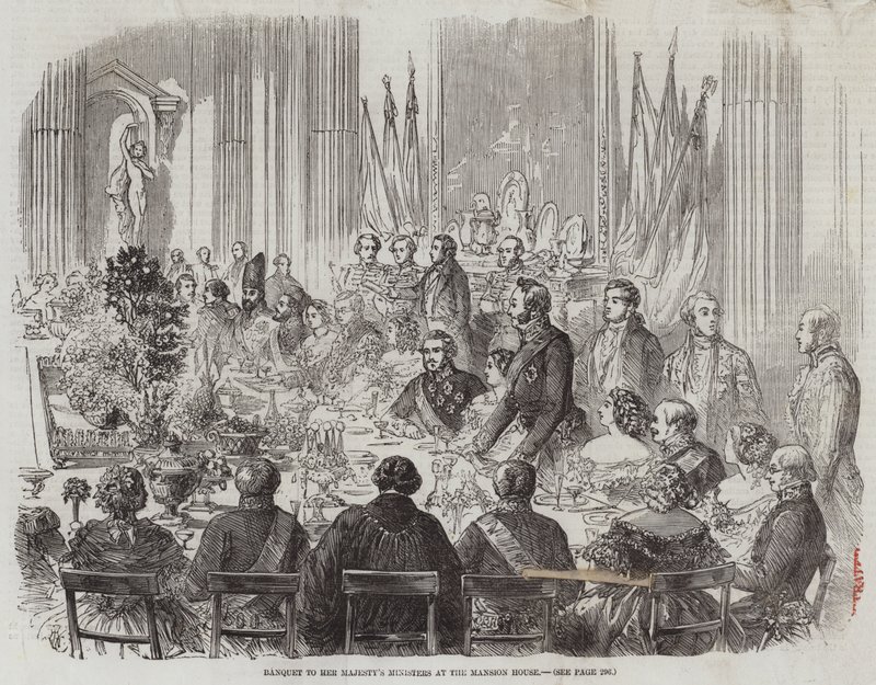 Bankett till Hennes Majestäts ministrar i Mansion House av Thomas Harrington Wilson