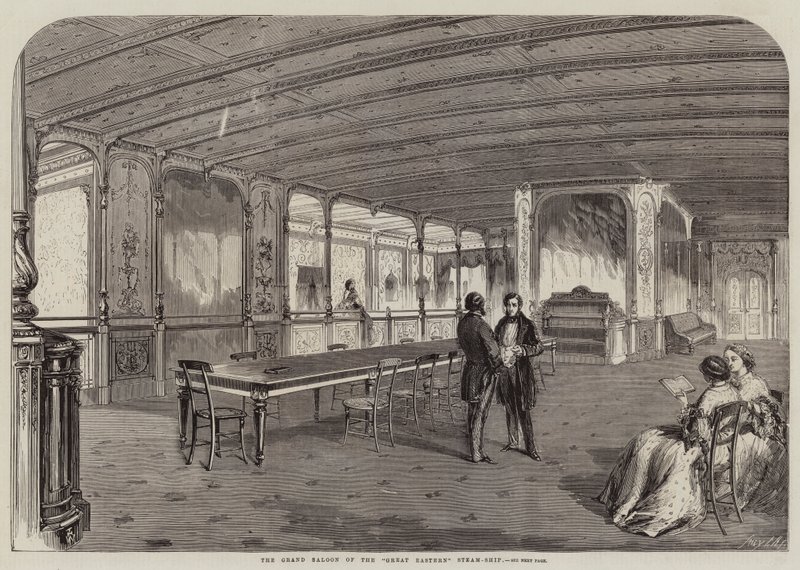 The Grand Saloon of the Great Eastern Steam-ship av Thomas Harrington Wilson