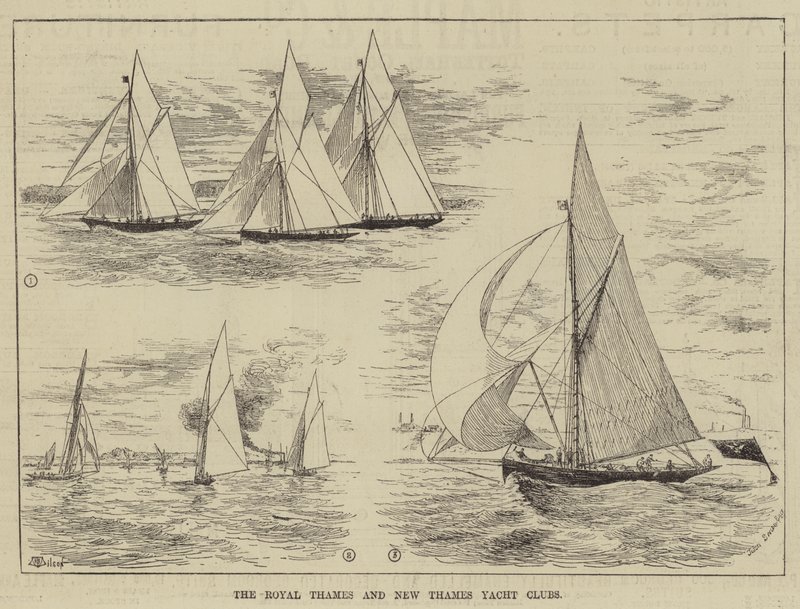 The Royal Thames och New Thames Yacht Clubs av Thomas Harrington Wilson