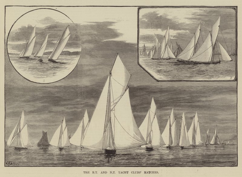 Royal Thames och New Thames Yacht Clubs matcher av Thomas Harrington Wilson