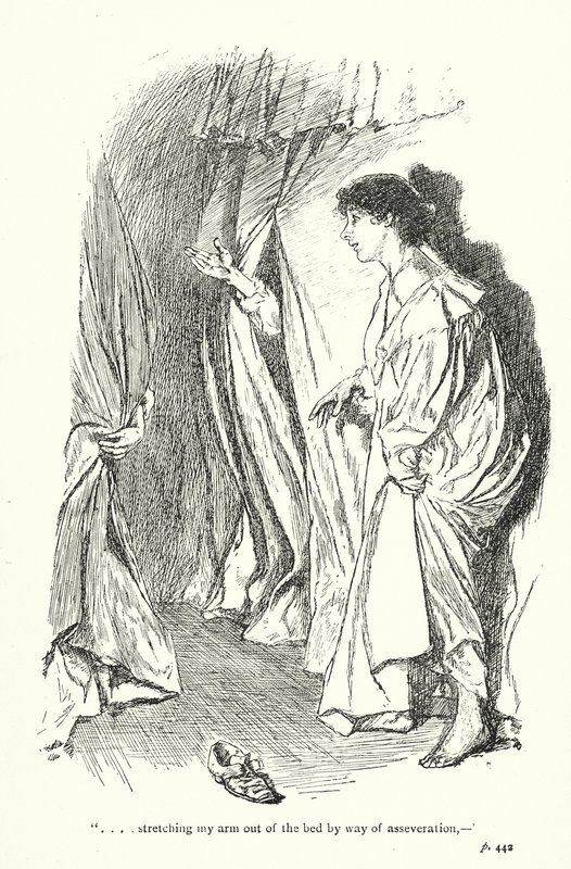 Illustration till A Sentimental Journey av Laurence Sterne (litografi) av Thomas Heath Robinson