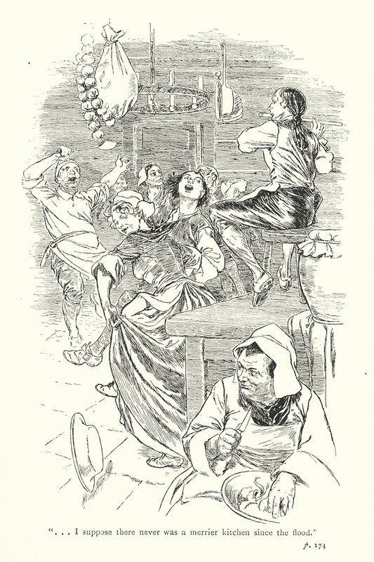 Illustration till A Sentimental Journey av Laurence Sterne (litografi) av Thomas Heath Robinson