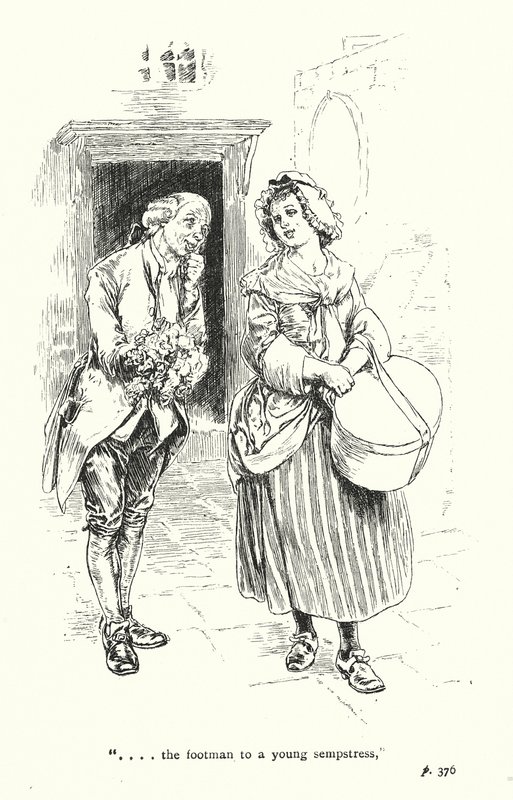 Illustration till A Sentimental Journey av Laurence Sterne (litografi) av Thomas Heath Robinson