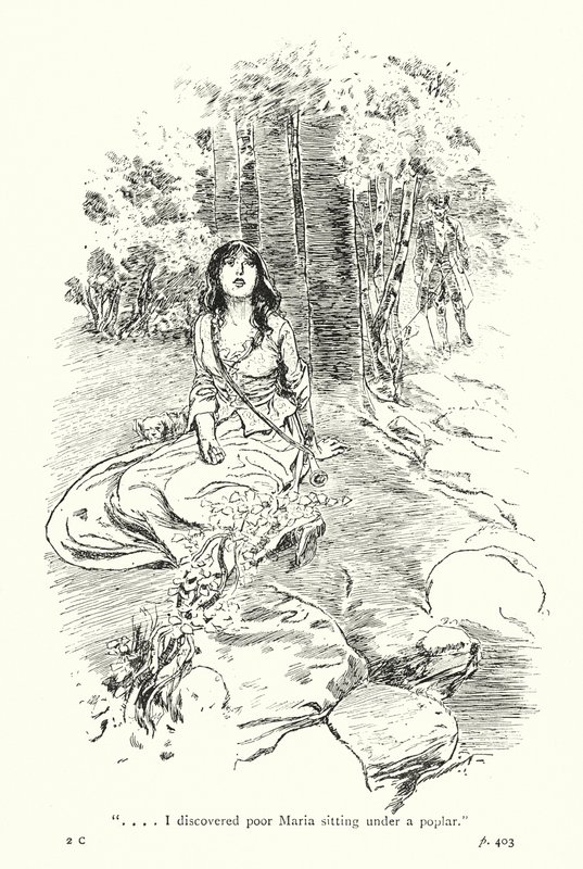 Illustration till A Sentimental Journey av Laurence Sterne (litografi) av Thomas Heath Robinson